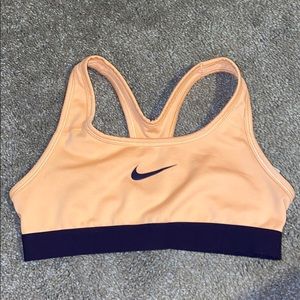 Orange and purple kids Nike sports bra